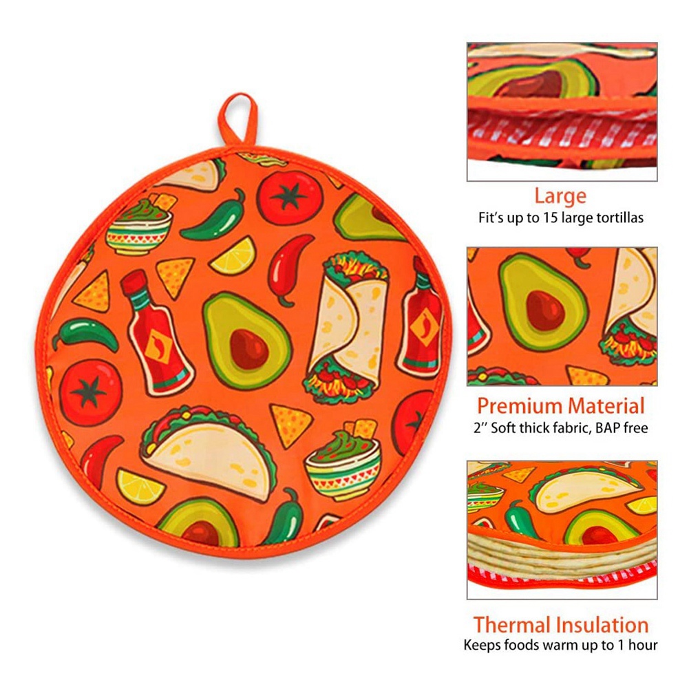 ABJI-2Pcs Sac en tissu de 12 p - Tortilla Warmer Cloth avis et prix